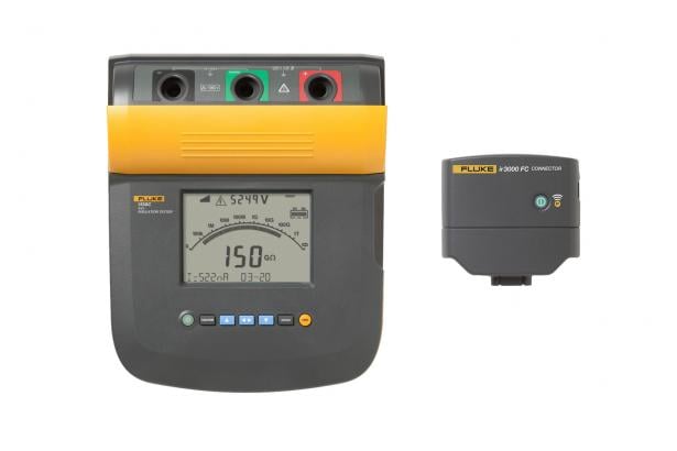 Fluke 1550C 5 kV Insulation Tester with standard ir3000 FC wireless data connector