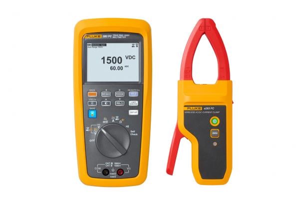 Fluke 283 FC/PV 1500 V DC Solar Digital Multimeter and Wireless Current Clamp